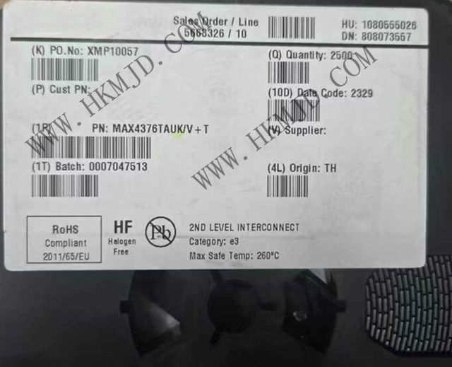 供應(yīng) MAXIM MAX4376TAUK 1mA 單通道高側(cè)電流檢測放大器，內(nèi)置增益